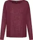 ONLY Shirt weinrot / silber