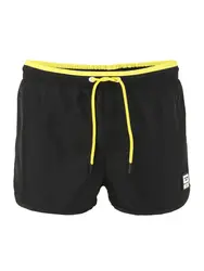DIESEL Badeshorts schwarz / limone