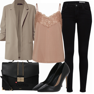 Outfit mit Schwarz EDC by Esprit "Schickes Business Outfit"