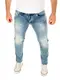 WOTEGA - Alistar Herren Jeanshose - Blaue Slim Fit Jeans - Männer Hosen Mit Stretch, Blau (Flint Stone 183916), W34/L38