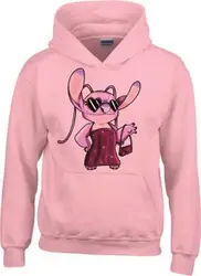 DISNEY STITCH ANGEL HOODIE/TRUI ROSE MEDIUM