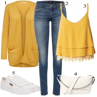 Outfity pro léto Trendový s Modrá/Světle modrá/Tmavě modrá Push up Džín/Zimní bunda/Džín s Nízkým Pasem/Kotníková Bota/Slim Fit Džíny/Kožené Boty/Džíny s Nízkým Sedem/Navlékací džíny Only "Outfit na léto"Look: Trendový, Bezešvé, Ležérní