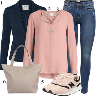 tenues avec Rose Chemisier Business/Chemisier uni/Chemisier à Bouton/Veste en cuir/Top Chemisier/Chemisier à Col Montant/Chemisier en Soie/Body Chemise/Chemisier-tunique/Chemisier à Manches Longues/Chemisier Long/Chemisier à Enfiler/Chemisier Grande Taille Vila "tenues parfaite"