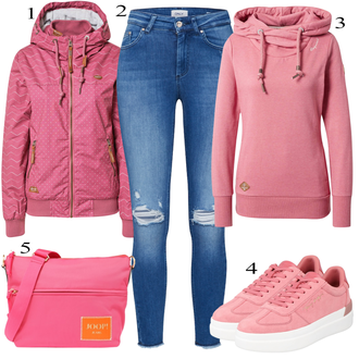 Outfit sa Bež Veći Broj/Dukserica/Trenirka/Trenirka Ragwear "Jesenski outfiti"