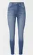 Blaue High Waist Skinny Jeans