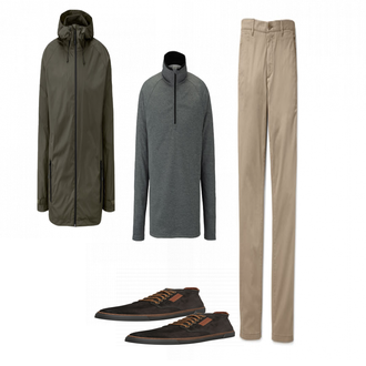 Outfit mit Blau Sneaker Camel Active "Tchibo"