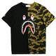 ETASSO Herren T-Shirt Haifischkopf 3D Drucken Baumwolle Top Mit kurzem Ärmel M