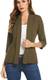 Meaneor Damen Blazer Elegant 3/4 Ärmel Frauen Blazer Sakko Blazer