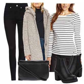 Winter Outfits mit Schwarz/Grau ESPRIT "Lovely"