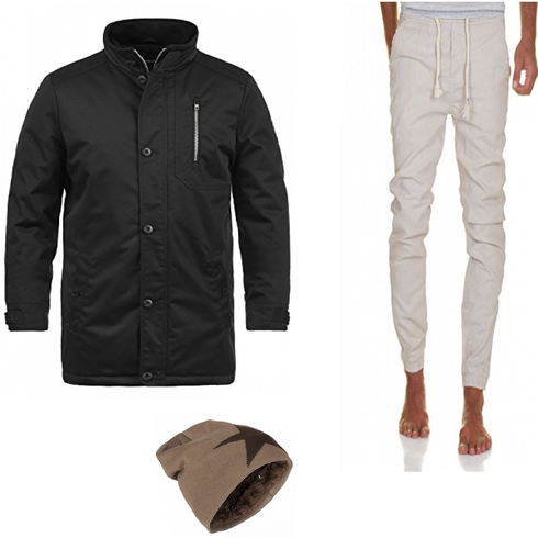 Blau Overall/Jacke Winter Parka !Solid kombinieren