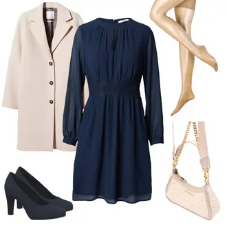 Outfit mit Braun/Rosa/Beige Übergangsmantel/Wollmantel/Wintermantel Wollmantel/Oversize Mantel/Kaschmir Mantel/Midi Mantel/Vintage Mantel/Leichter Mantel Mango "Eleganter Businesslook"