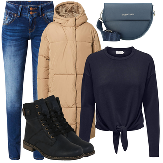 Kombinacije za zimu Mom Denim/Traper sa Plava/Tamnoplava/Svjetloplava Jeggings/Traper Tajice/Skinny Hlače/rupa hlača LTB "Odjeća za slobodno vrijeme"Look: Rap, cool, Cowgirl, Mom, Western