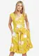 khujo Kleid ''''Emery'''' gelb / grau / weiß