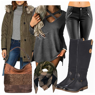 Gefütterte Outfit mit Schwarz GummiStiefel/Kniehoher Stiefel/Langer Stiefel/Flache Overknee Stiefel/ReitStiefel Rieker "AmazonStyle"