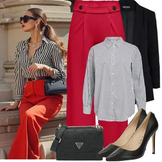 Koncer Outfit sa Crna/Siva/Tamnosiva/Zeleno/Ljubičasta Nekategorizirano Pieces, Siva/Bijela/Tamnoplava/Svjetloplava Bluza i Tunika/Bluza Veći Broj Object "Proljetni Outfit"Look: Koncer, Korporativna zabava, Škola, Brvnare, dan na plaži, Ramazán bájram, Potvrda
