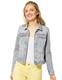 Street One Damen Roxana Jeansjacke, Light Grey Random Bleach, 38