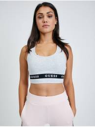 Light Grey Brindle Sports Bra Aline - Women