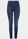 Dunkelblaue High Waist Skinny Jeans