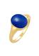 ELLI Ring Enamel, Statement dunkelblau / gold