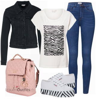 Outfit mit Sneaker Superga "Lässiger Freizeit Look"