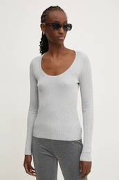 Pulover enski, srebrna barva, 50522557