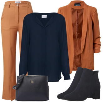 Nabori Outfit sa Tamnoplava Bluza s gumbom/Bluza koja se ne pegla/Slip-on Bluza/Poslovna Bluza/Bluza Dugih Rukava/Kožna jakna za muškarce/Bluza s Podignutim Ovratnikom/Bodija Bluze/Svilena bluza/Jednobojna Bluza Vila "Dopadljivi poslovni outfit"