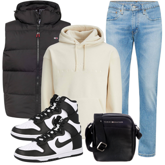 Herbst Outfits mit Hellblau/Blau Girlfriend Jeans/Straight Leg Jean/Dad Jeans/Slim Fit Jeans/Vintage Jeans/Tapered-Jeans/Boyfriend Jean/Regular-Fit Jeans/Knöchelstiefel/Formelles Hemd/Cropped Jeans/Sportschuhe/Low Rise Jean levi's ® "Freizeit Outfit"