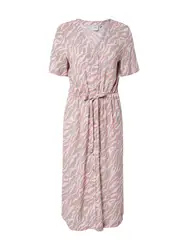 ICHI Kleid beige / grau / pink