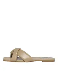 ONLY Pantolette ''''Mille'''' dunkelbeige