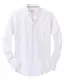 J.VER Oxford Herren Hemd Regular Fit Hemd Langarm Bügelleicht Casual Hemd aus Oxford Button Down Hemd Freizeithemd mit Tasche,Weiß,M