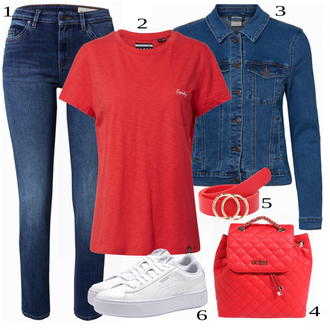 Outfit s Sin Women's Denim Jackets VERO MODA "Аутфит за Ежедневието"