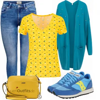 Outfit mit Sneaker Saucony "Cooler Look für den Frühling"
