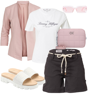 Outfit s Černá Košile Sublevel "Outfit na léto"