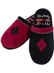 Funidelia   Harley Quinn Hausschuhe für Damen Superhelden, DC Comics, Suicide Squad, Bösewicht - Lustige Geschenke für Erwachsene an Weihnachten, Geburtstag und anderen Anlässen - Größe 37-41 - Rosa