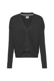Cardigan - TJW ESSENTIAL RIB CARDIGAN black