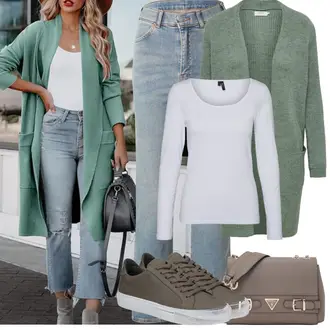 Outfit mit HellBlau/Blau Straight Leg Jean/T-shirt/Cropped Jeans/Dad Jeans/Girlfriend Jeans/High Waist Jeans/Jeans mit Schlitz/Mom Jean/男士皮夹克/Vintage jeans/Wide Leg Jean Dr. Denim "Frühling outfit"