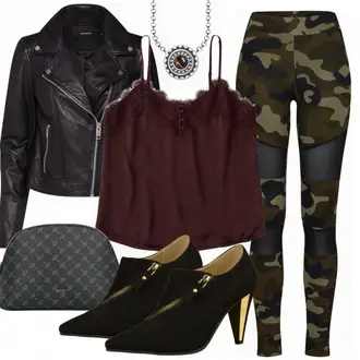 Party Outfits mit Blau VERO MODA "Leggings Outfit Party"
