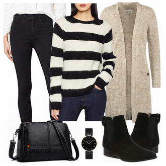 Outfit mit Schwarz Stiefel ESPRIT "Pepe Jeans"