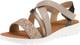 ambellis Sandale sand / gold / grau / silber