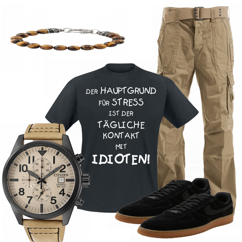 Beige Uhr Citizen kombinieren