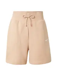 Nike Sportswear Shorts hellbeige / weiß