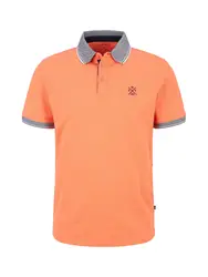 TOM TAILOR Poloshirt navy / apricot / schwarz / wei