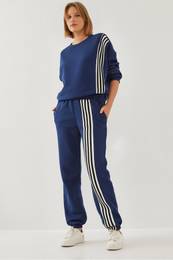 Women's Three Thread Stripe Bottom Top Suit