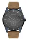s.Oliver Herren Multi Zifferblatt Quarz Armbanduhr mit Lederarmband SO-3571-LM