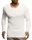 Leif Nelson Herren Pullover Warmer Strickpullover mit Rundhals-Ausschnitt für Männer Pulli für Winter LN7225 M Ecru