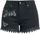 Gothicana by EMP Shorts mit Schmetterlings- Print Short schwarz