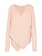 VILA Strickpullover Vicant in Wickeloptik rosa