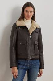 Jakna Lauren Ralph Lauren enska, rjava barva, 297957530