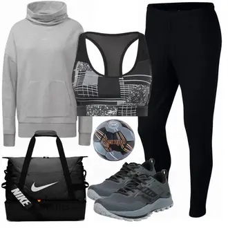 Outfit mit Grau Sneaker Saucony "Bequemes Outfit für den Sport"