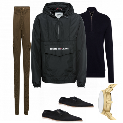 Blau Hose Urban Classics kombinieren